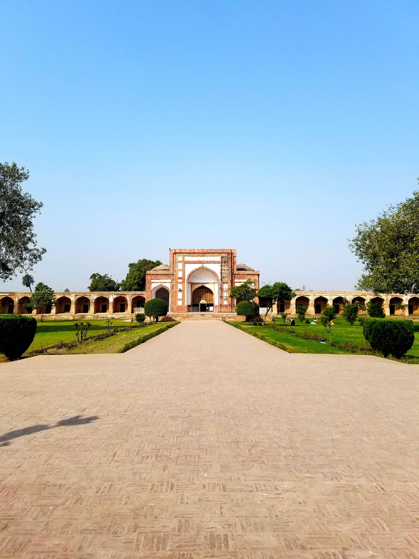 Lahore Tomba Di Jahangir Esterno Sfondo