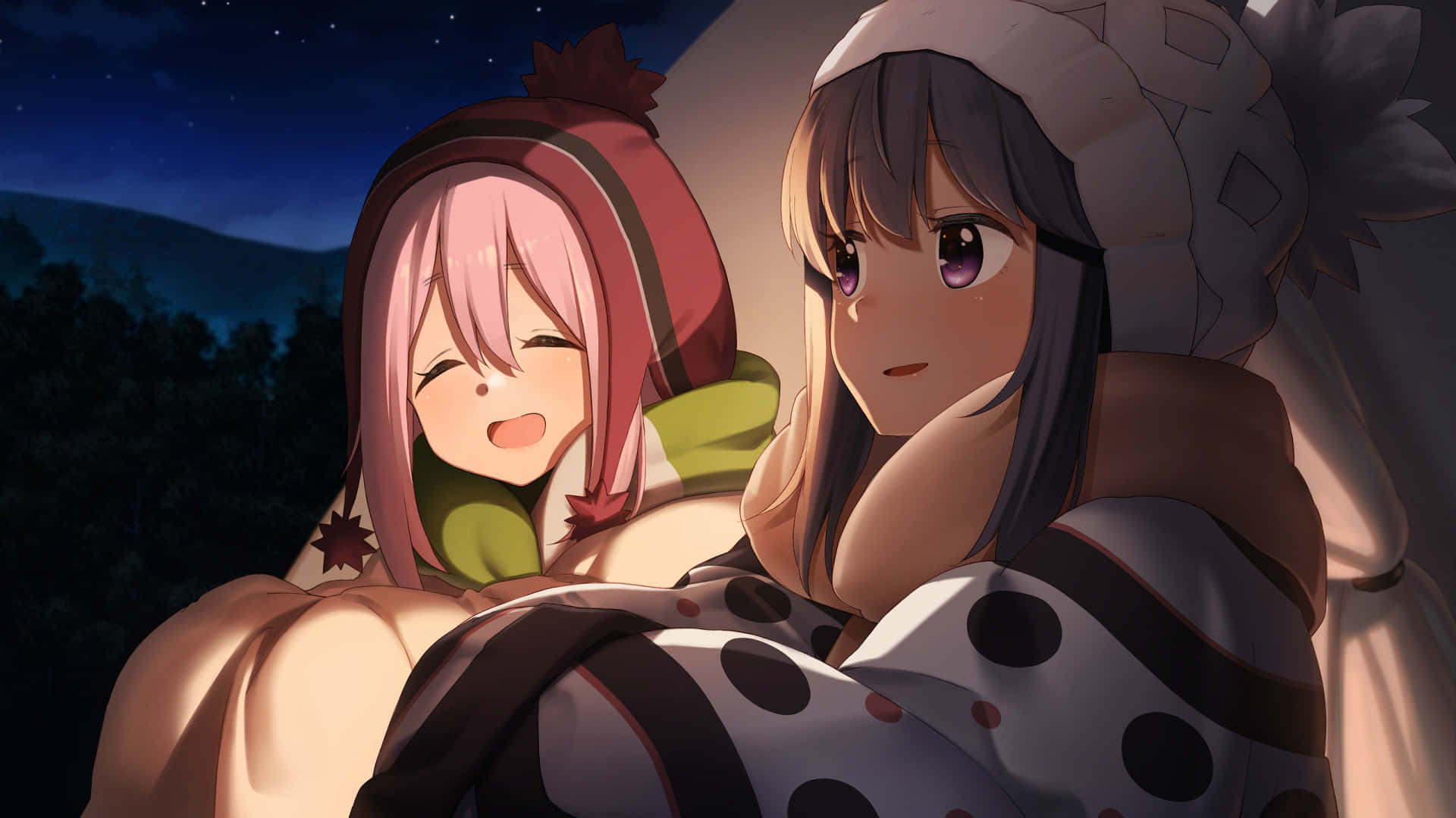Spend a peaceful night camping with your friends!