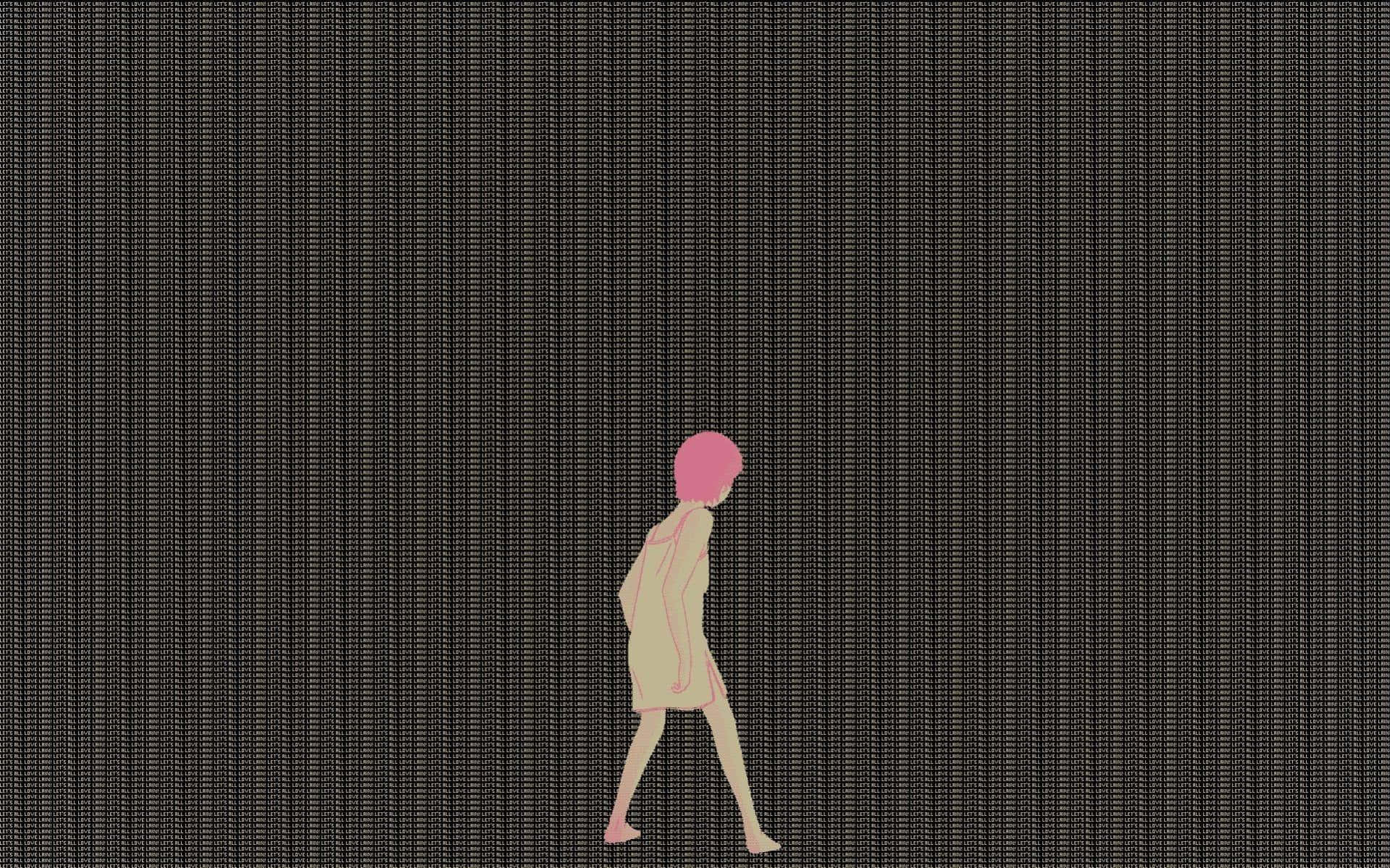 Lain Digital Walk Wallpaper