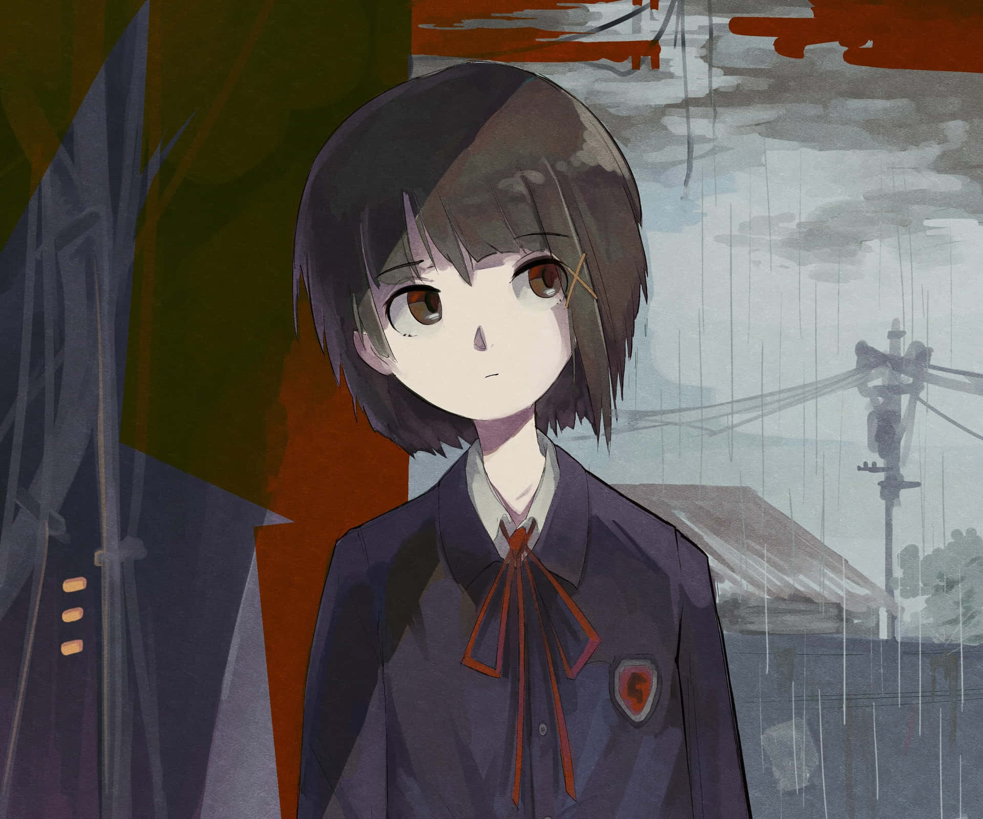 Lain Iwakura Anime Character Wallpaper