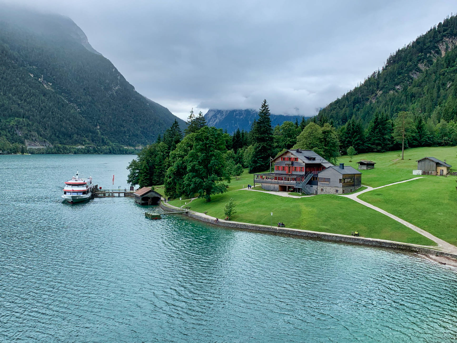 Lake Achensee In Tyrol Austria Wallpaper
