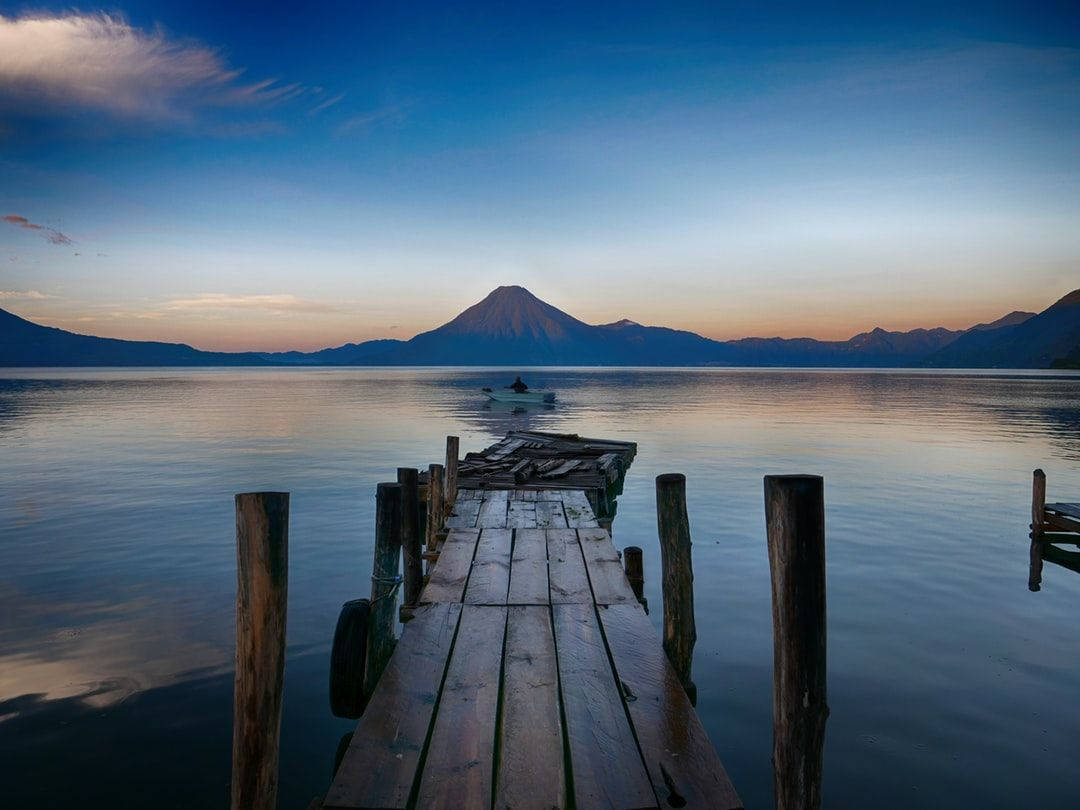 Lago Atitlan Del Guatemala Sfondo