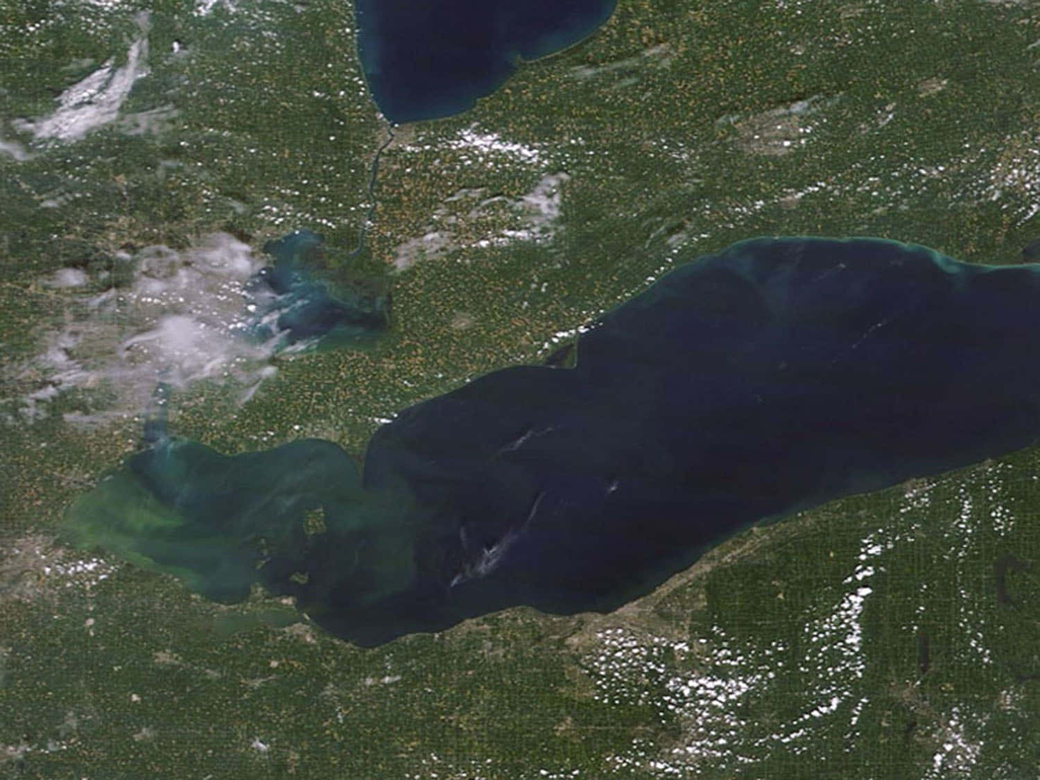 A Satellite Image Of The Great Lakes