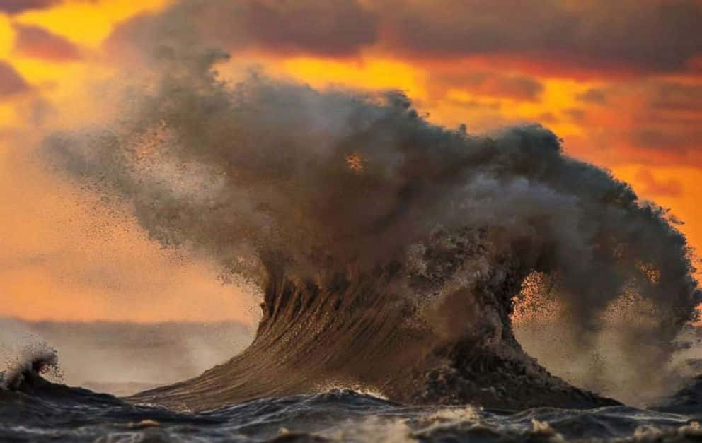 Unavista Pittoresca Delle Sfumature Di Blu Vivaci Del Lago Erie