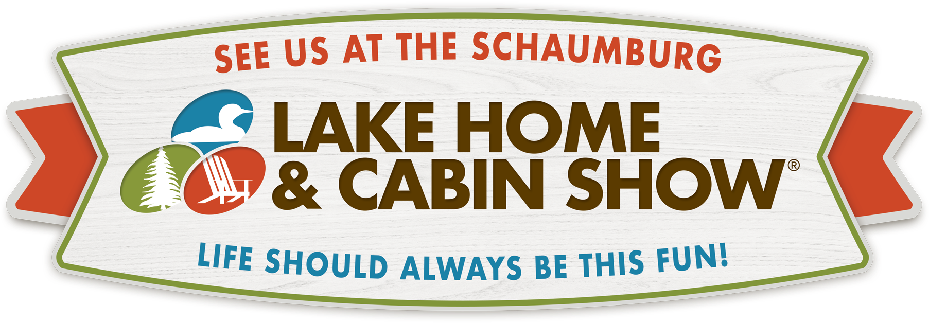 Lake Home Cabin Show Banner PNG