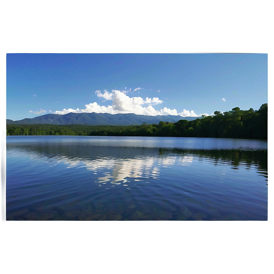 Lake Reflection Png 06112024 PNG