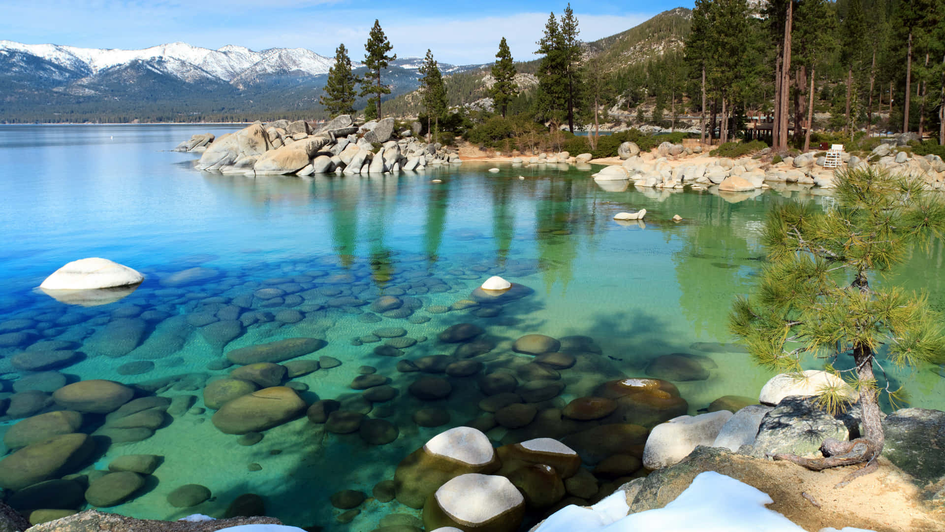 "#FantasticView - The Crystal Clear Blue Waters of Lake Tahoe, California" Wallpaper