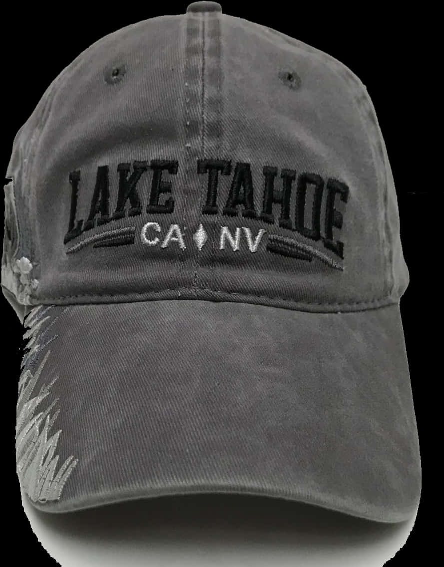 Lake Tahoe C A N V Embroidered Cap PNG