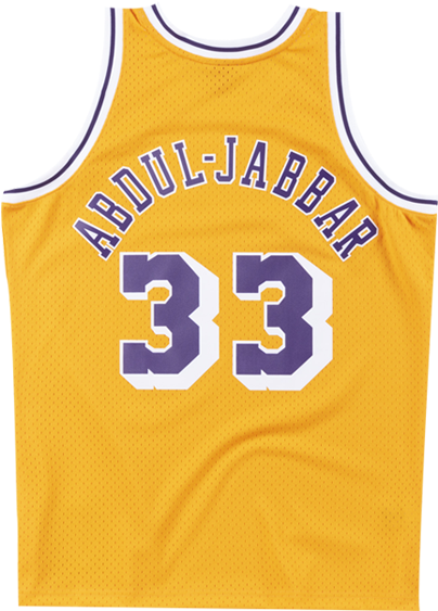 Lakers Abdul Jabbar Jersey33 PNG