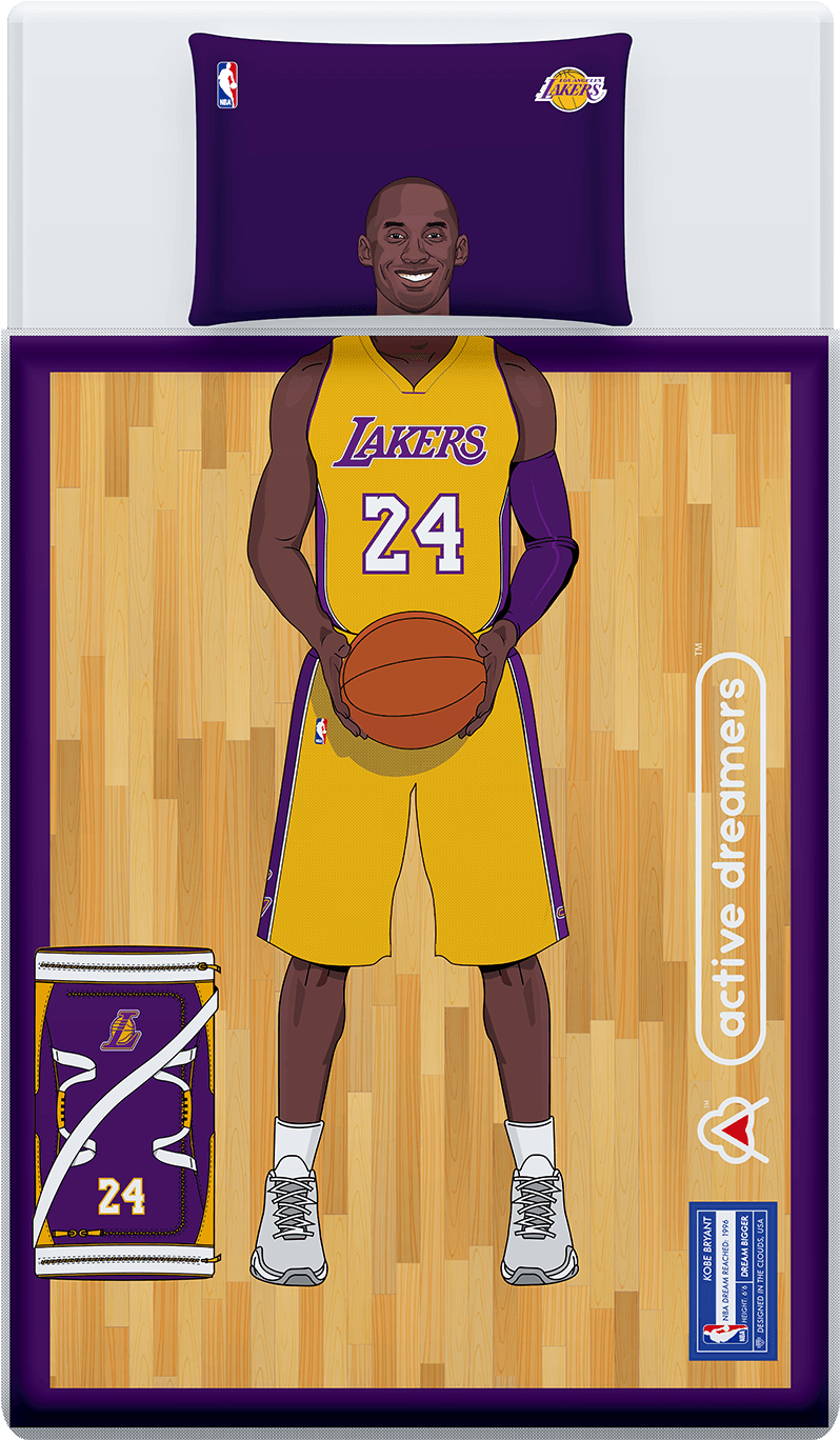 Download Lakers Basketball Player Bedding Set | Wallpapers.com