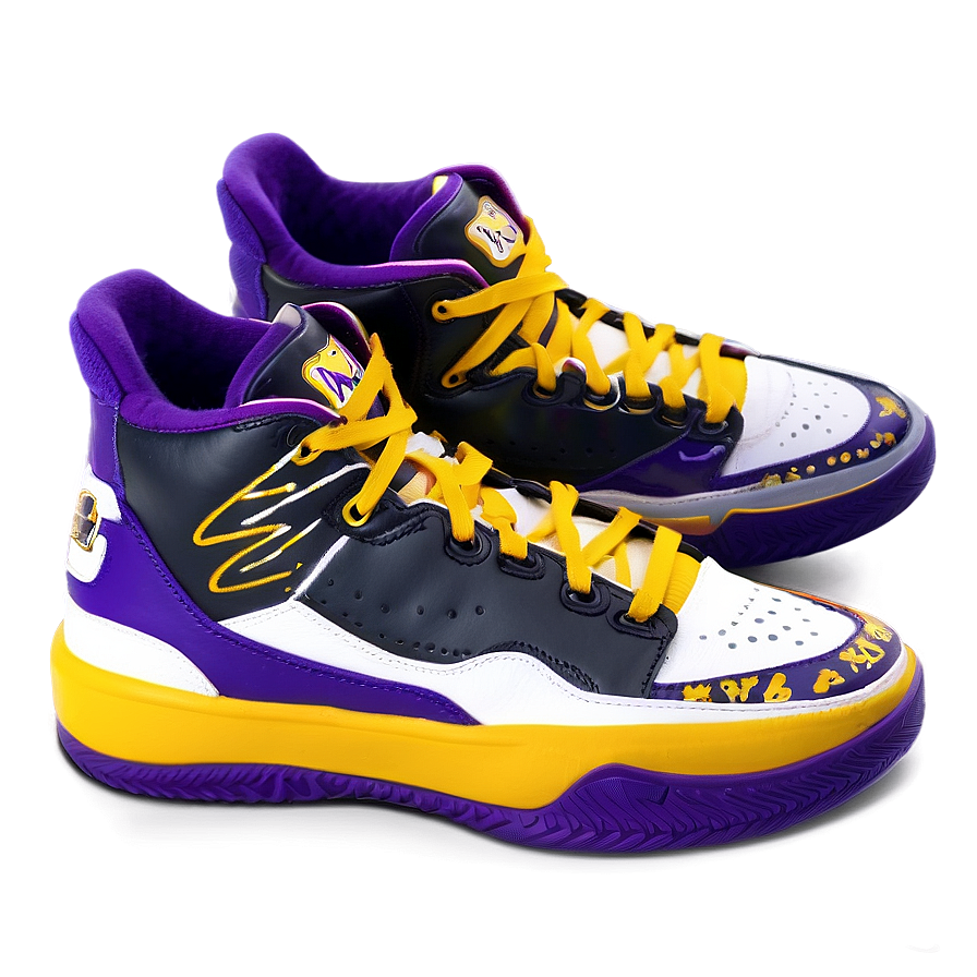 Lakers Custom Shoes Png 05212024 PNG