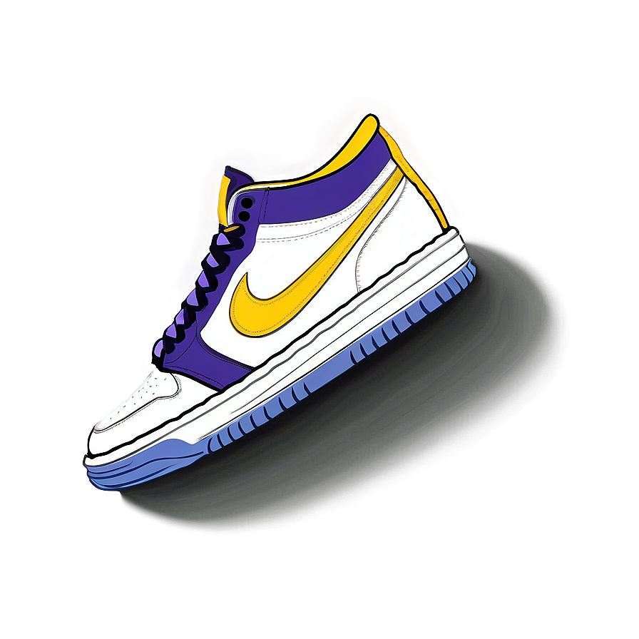 Lakers Custom Shoes Png Bfm PNG