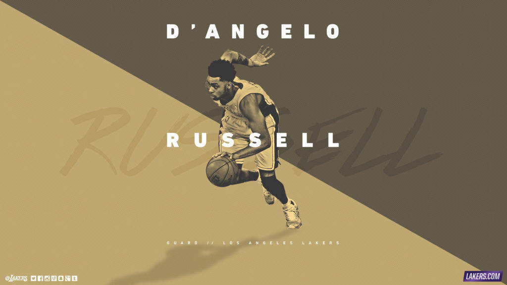 Lakers Hd D'angelo Rusell Gray Brown Wallpaper