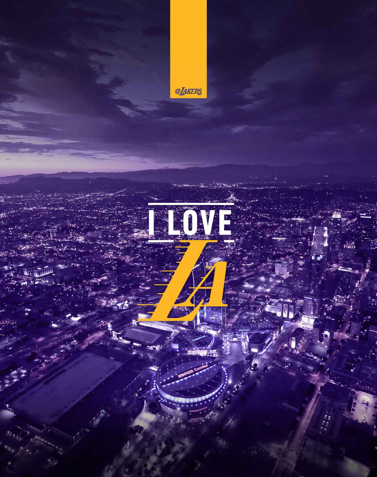 Show your Lakers pride with this stylish Lakers-branded iPhone Wallpaper
