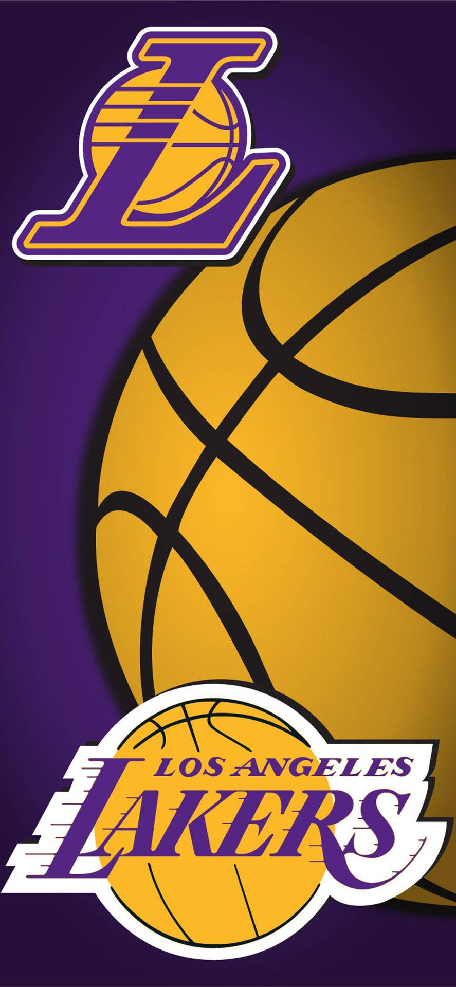 Show Your Support for the Lakers with Your Iphone! Wallpaper