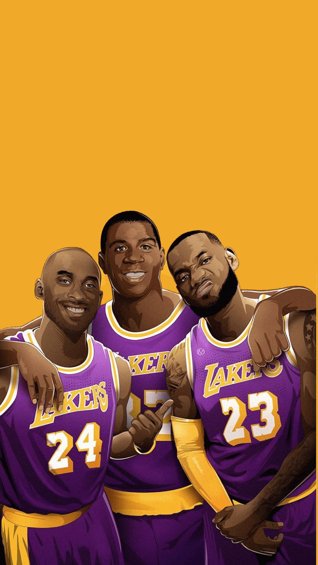 "The iconic Lakers proudly displayed on your iPhone!" Wallpaper