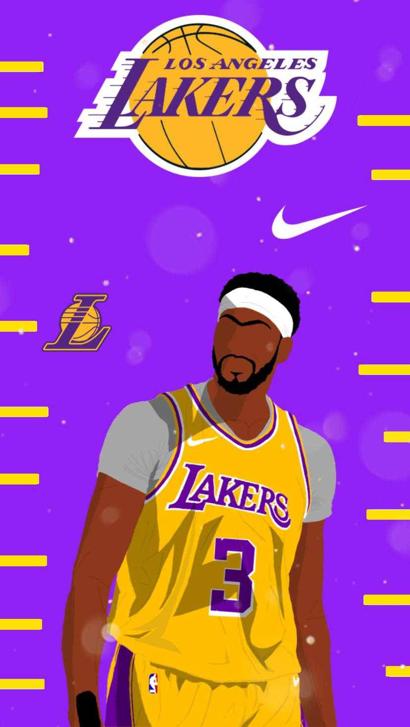 Download Lakers Iphone With James And Davis Wallpaper