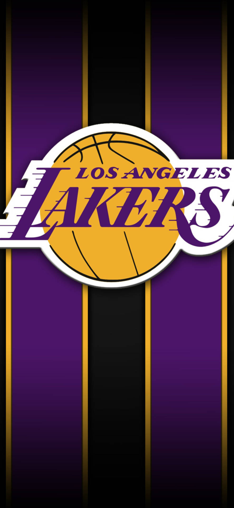 Lås en tilpasset Lakers tapet op på din iPhone. Wallpaper
