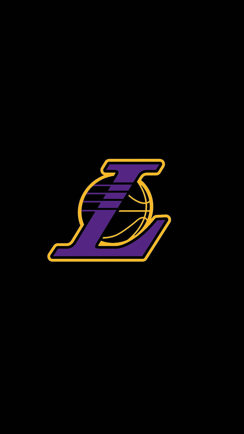 Fondode Pantalla De Los Lakers Para Iphone Con El Logo 