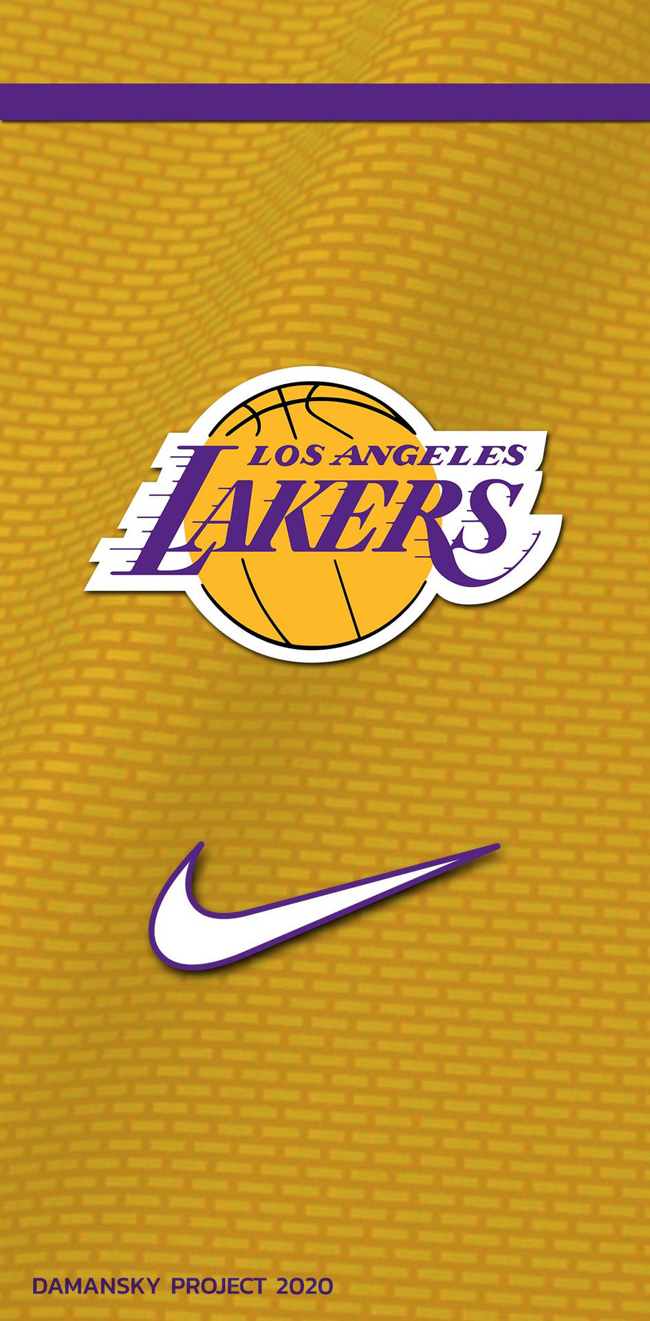 Fejrer Los Angeles Lakers med en iPhone- tapet. Wallpaper