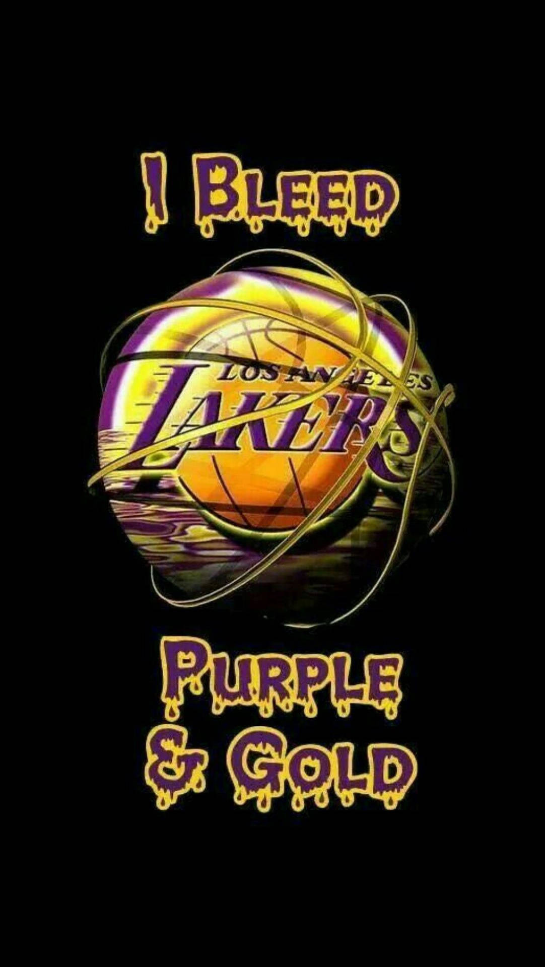 Lakersfans, Entfesselt Eure Leidenschaft Mit Dem Offiziellen Lakers Iphone! Wallpaper