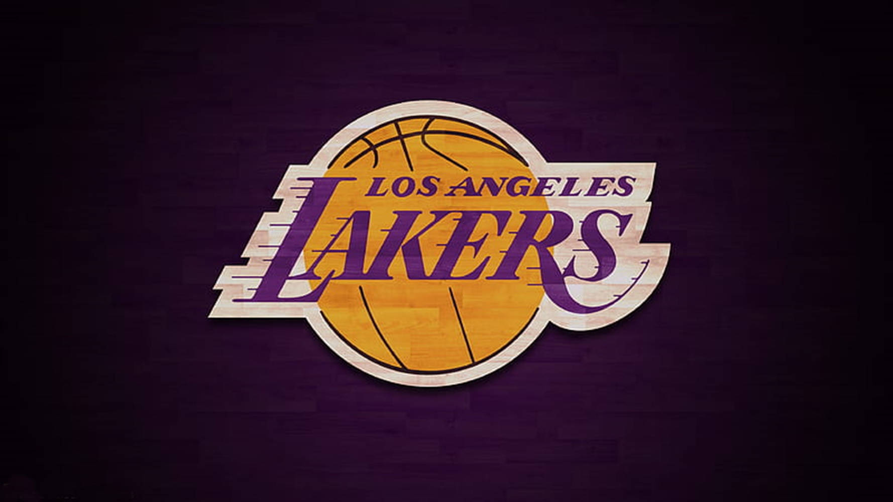 Lakerslogo Dunkel Lila Wallpaper
