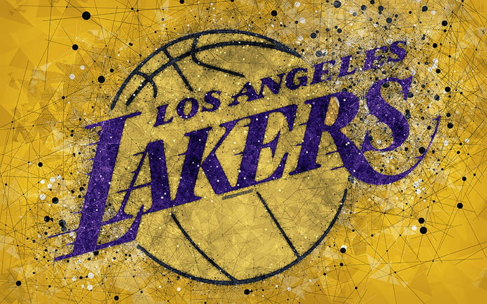 Diseñosucio Del Logo De Los Lakers Fondo de pantalla
