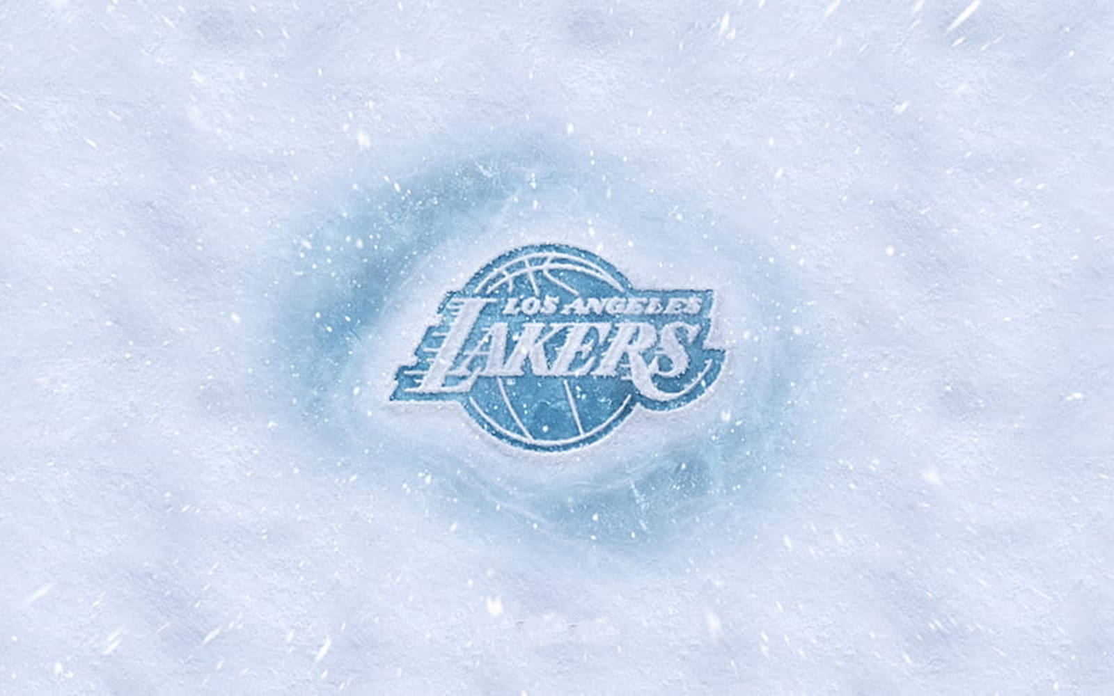 Lakerslogo Auf Weißem Hintergrund-thema. Wallpaper