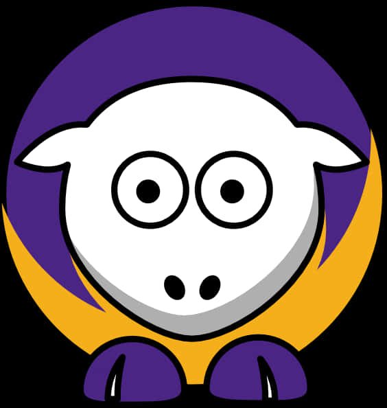 Lakers Logo Parody Sheep Character PNG