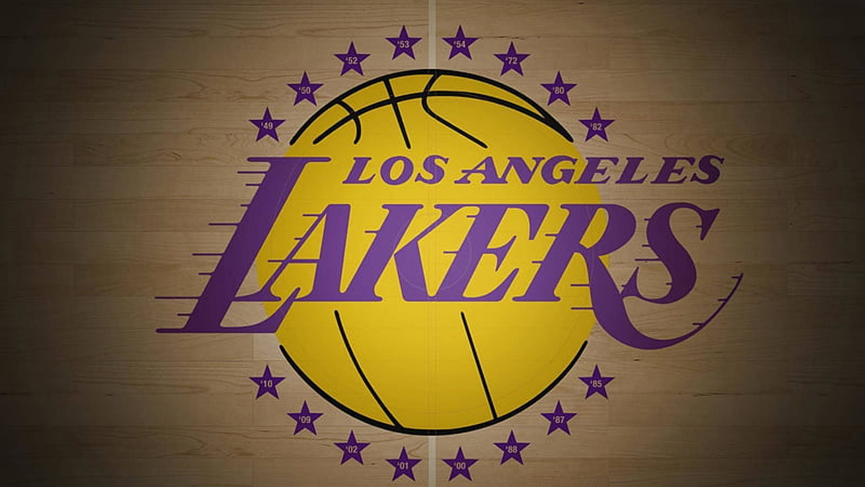 Lakers Logo Purple Stars Wallpaper