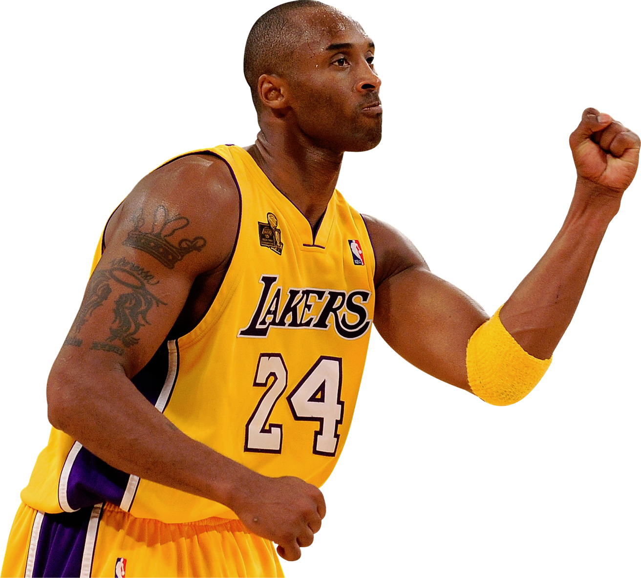 Lakers Player Celebration Pose PNG