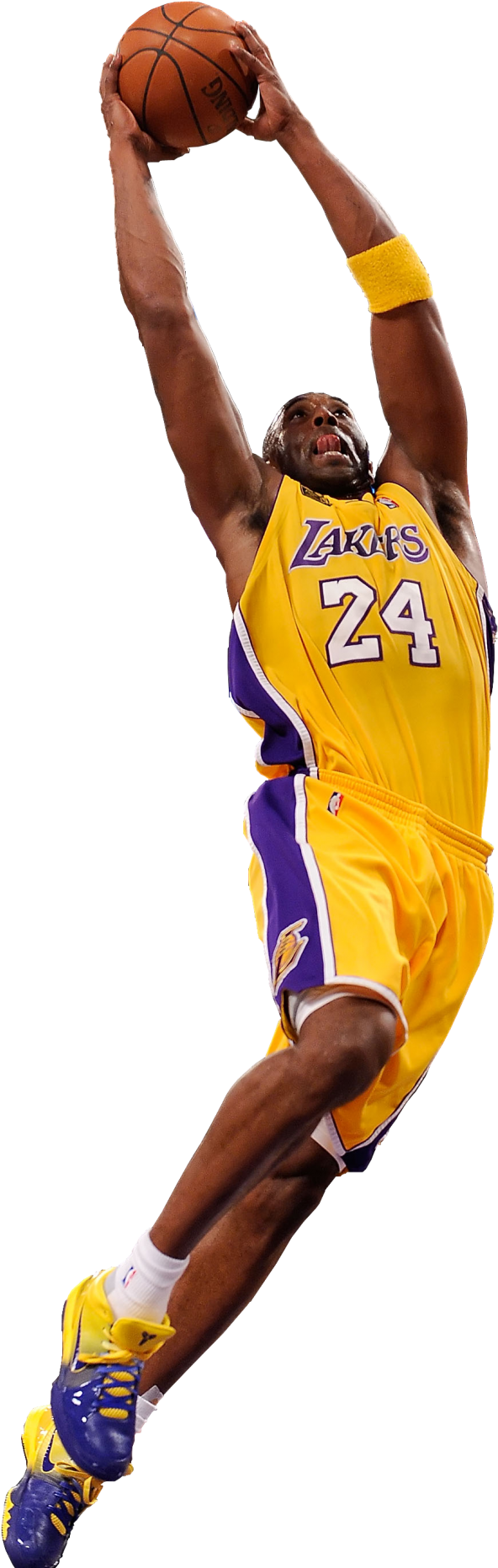 Lakers Player Dunking Action PNG