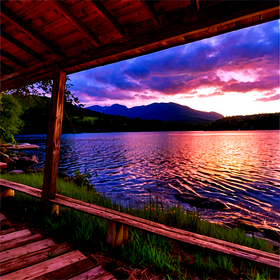 Lakeside Cottage View Png Fty PNG