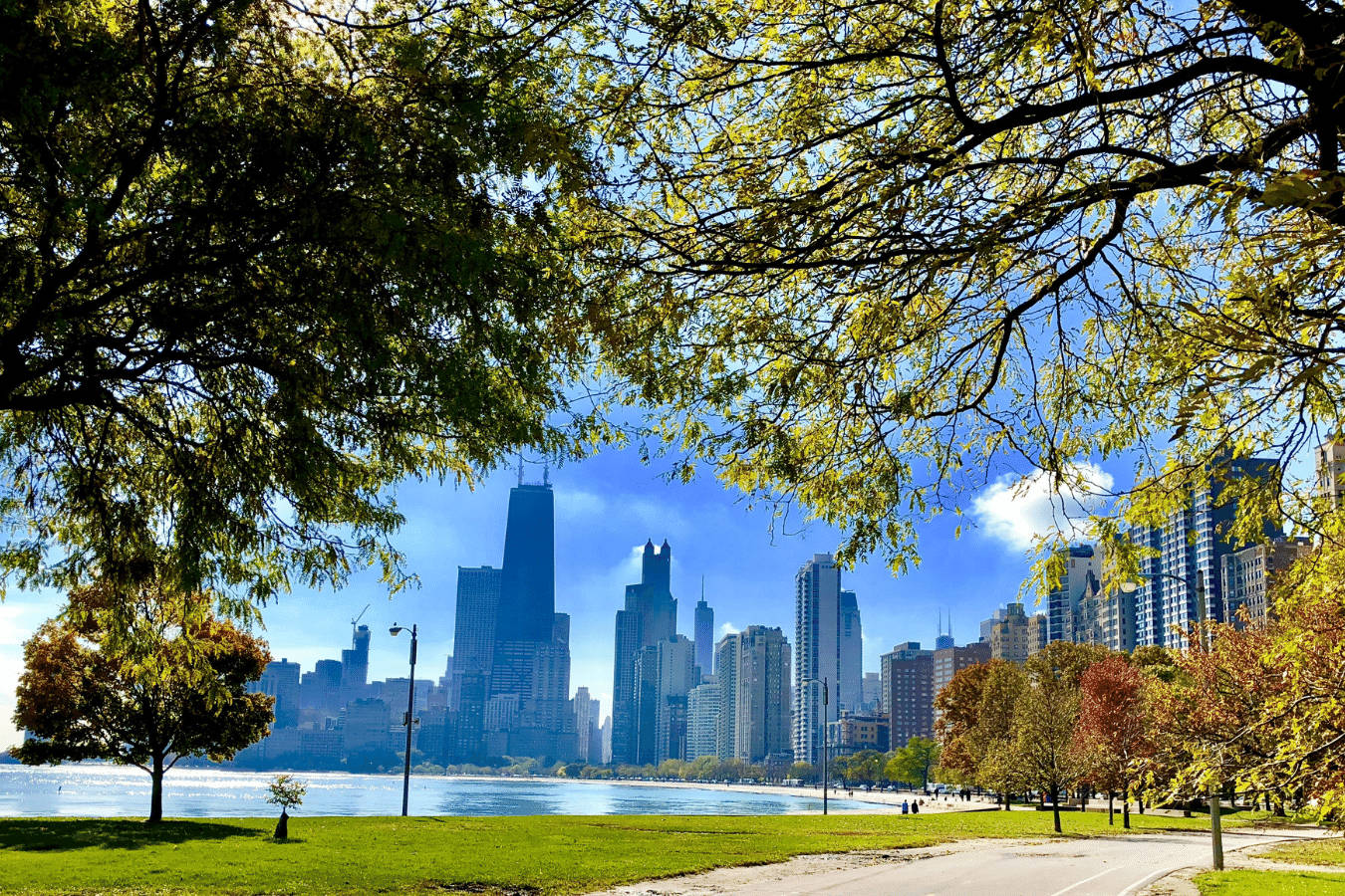 Lakeview In Lincoln Park, Chicago, Illinois Wallpaper