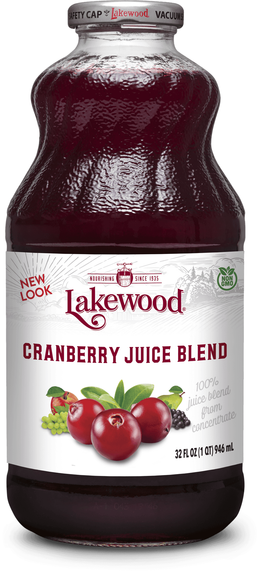 Lakewood Cranberry Juice Blend Bottle PNG