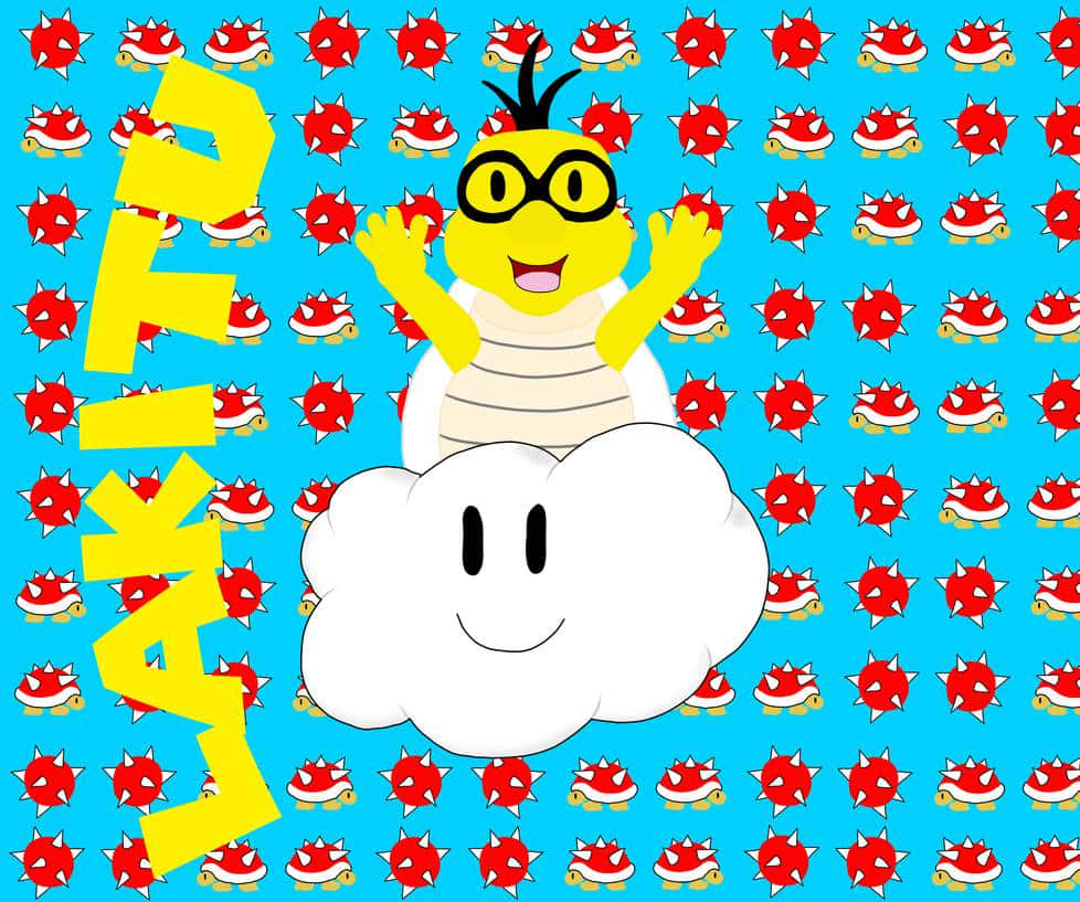 Lakitu, The Cloud-riding Turtle From Super Mario Series Wallpaper