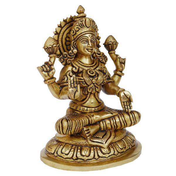 Lakshmi Devi Brass Figurine