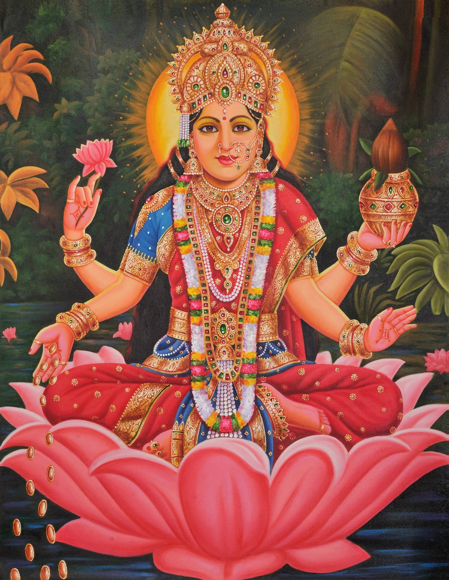 Lakshmi Devi I En Dam Wallpaper