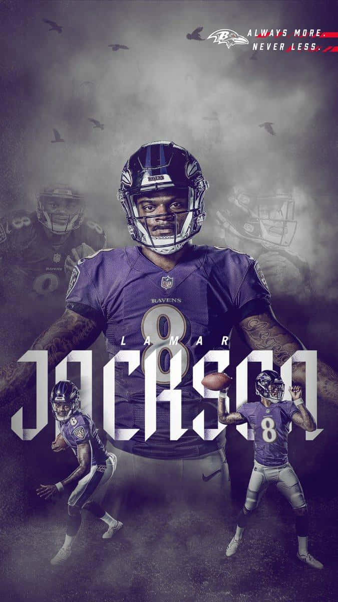 Lamar Jackson fra Baltimore Ravens Wallpaper