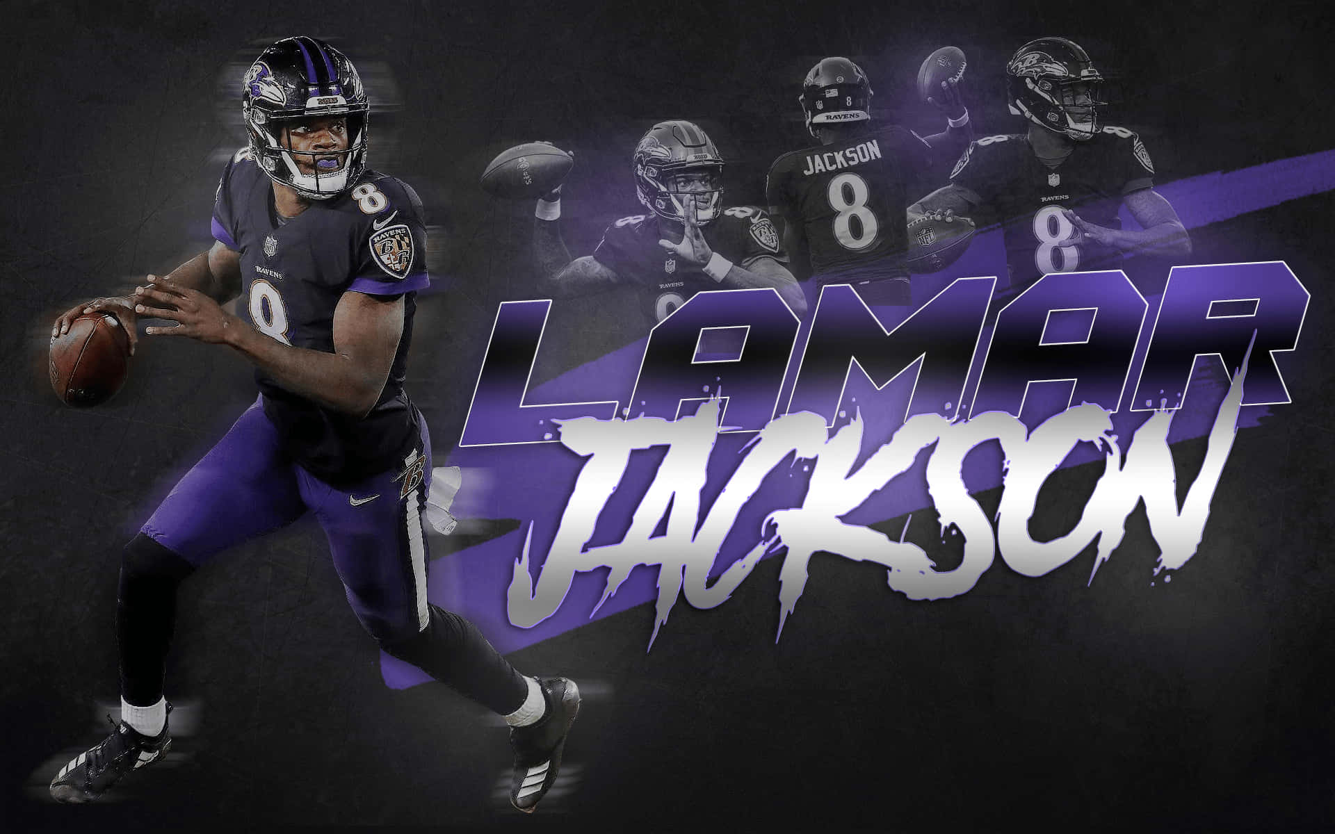Lamarjackson, Superstar Der Baltimore Ravens Wallpaper