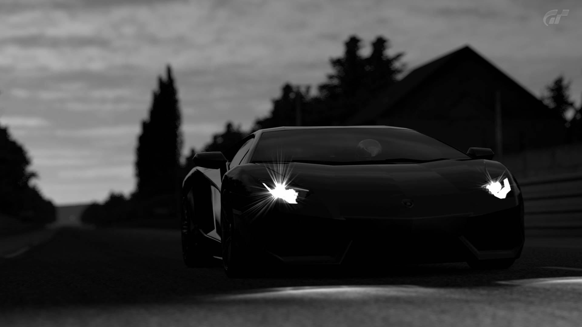 Lamborghini Aventador Black Sports Cars Wallpaper