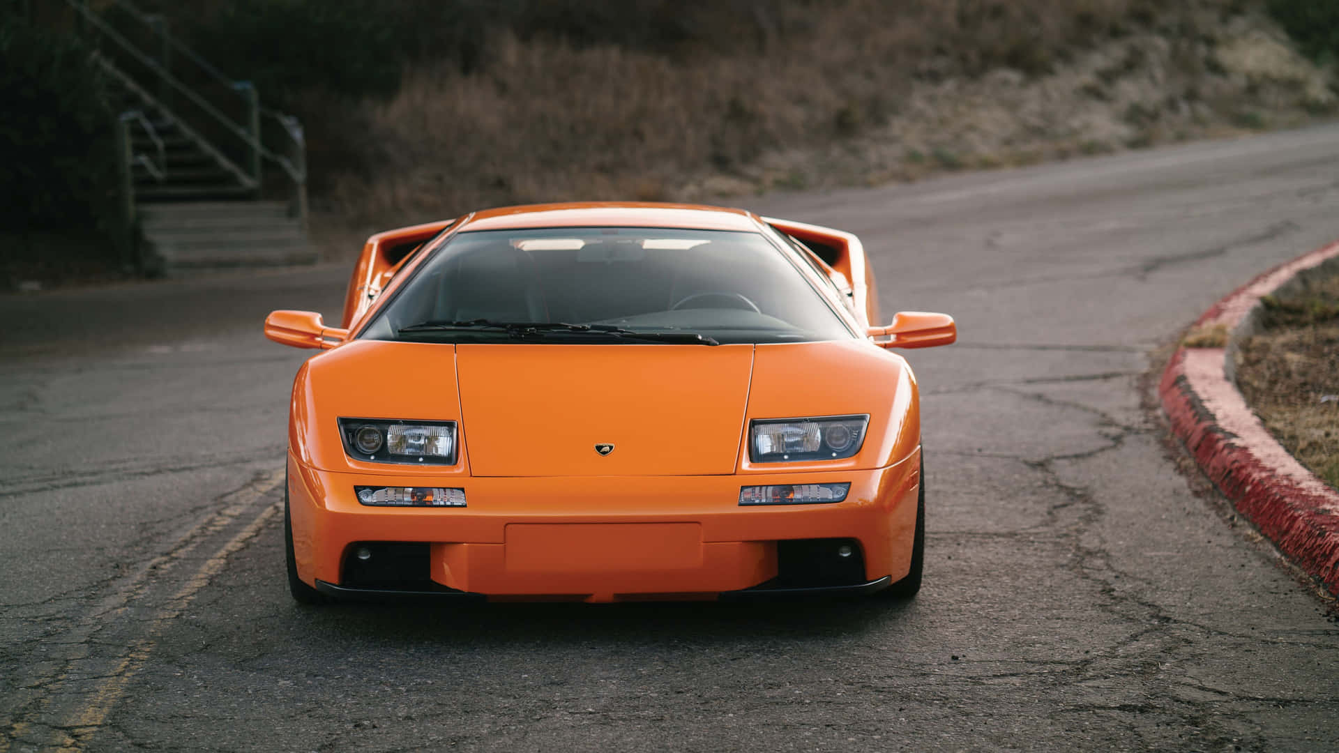 Stunning Lamborghini Diablo in Action Wallpaper