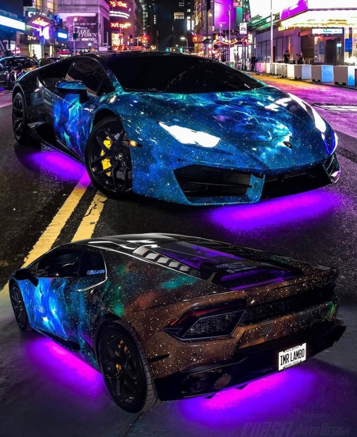 Lamborghini Galaxy Both Sides Wallpaper