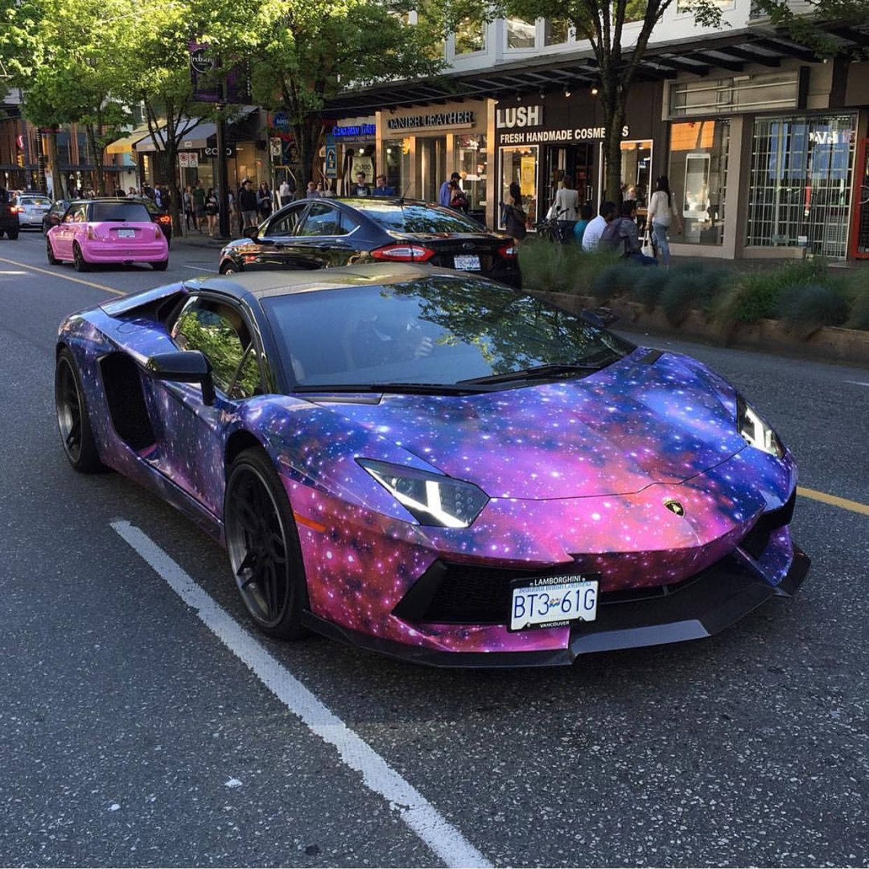Lamborghini Galaxy On Street