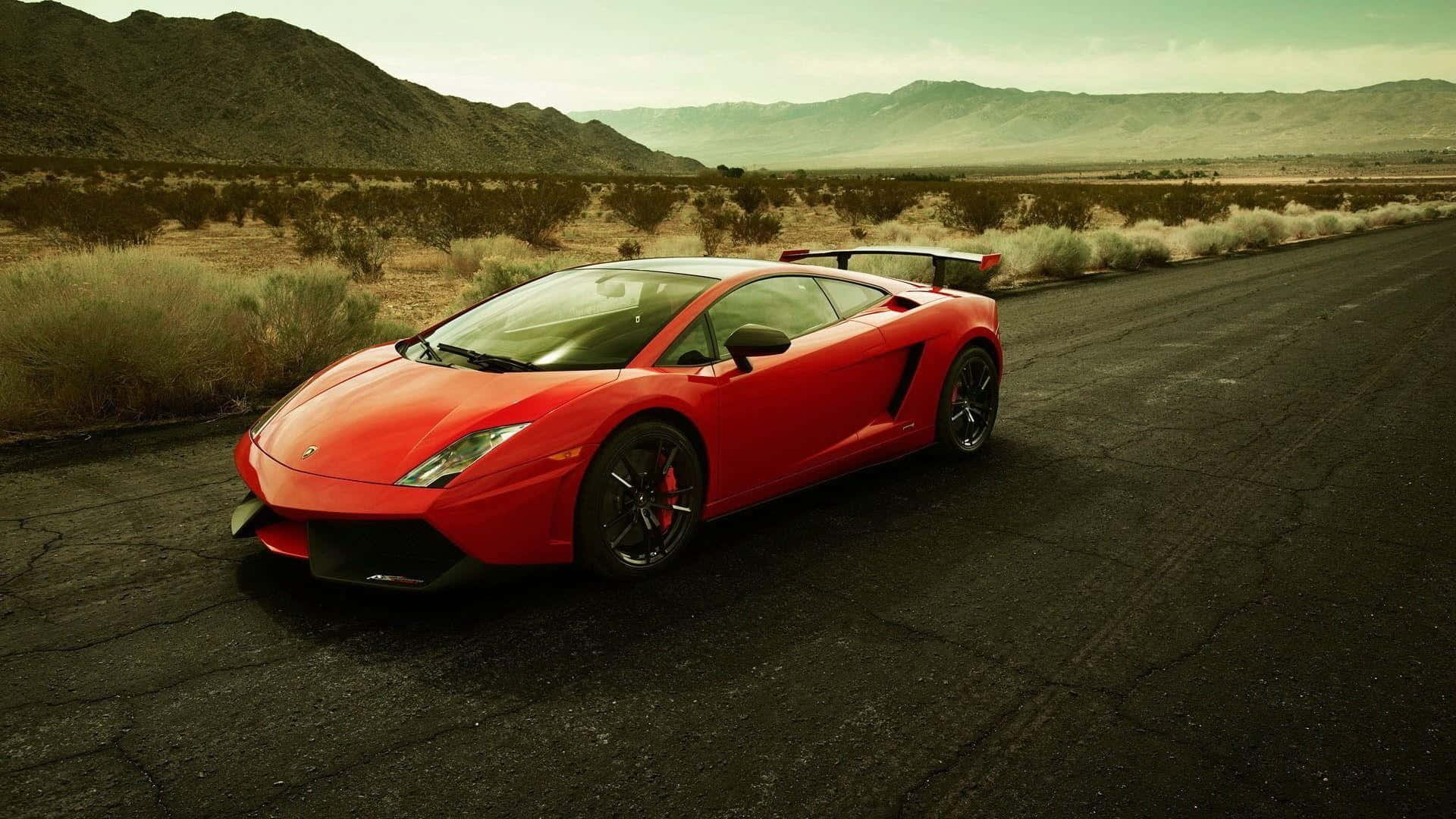 Stunning Lamborghini Gallardo in Motion Wallpaper