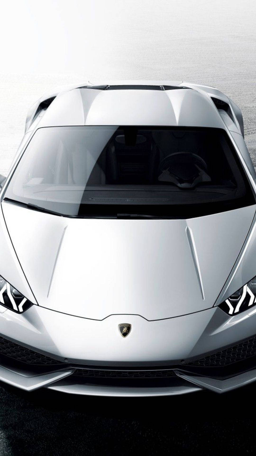 Lamborghiniiphone Weiß Ästhetik Von Oben Betrachtet Wallpaper