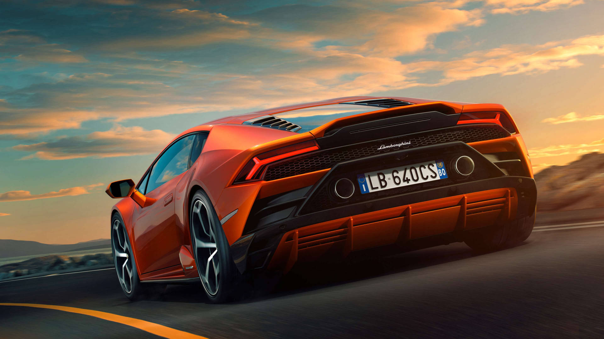 Lamborghini Metallic Orange Car 4k Wallpaper