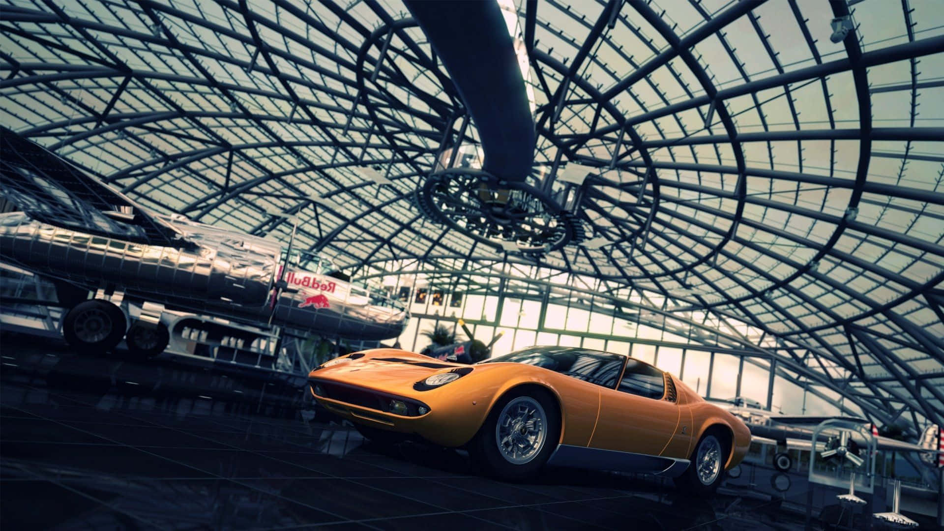 Bellezaatemporal: Lamborghini Miura En Un Deslumbrante Amarillo. Fondo de pantalla