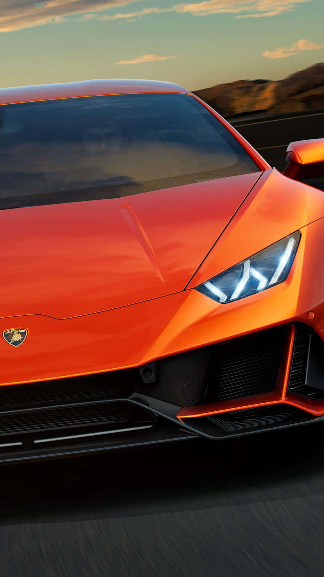 Steigensie Hinter Das Steuer Eines Luxuriösen Lamborghini-handys. Wallpaper