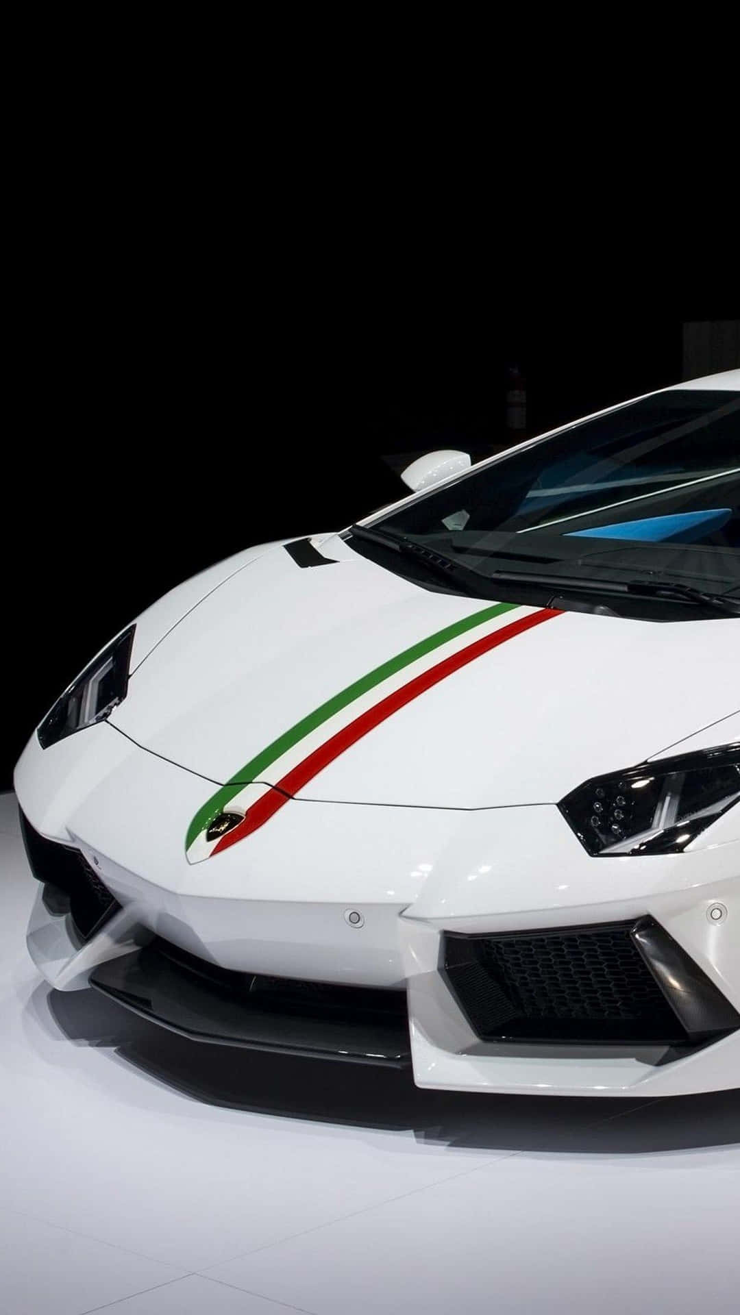 Weißesauto Modell Lamborghini Handy Wallpaper
